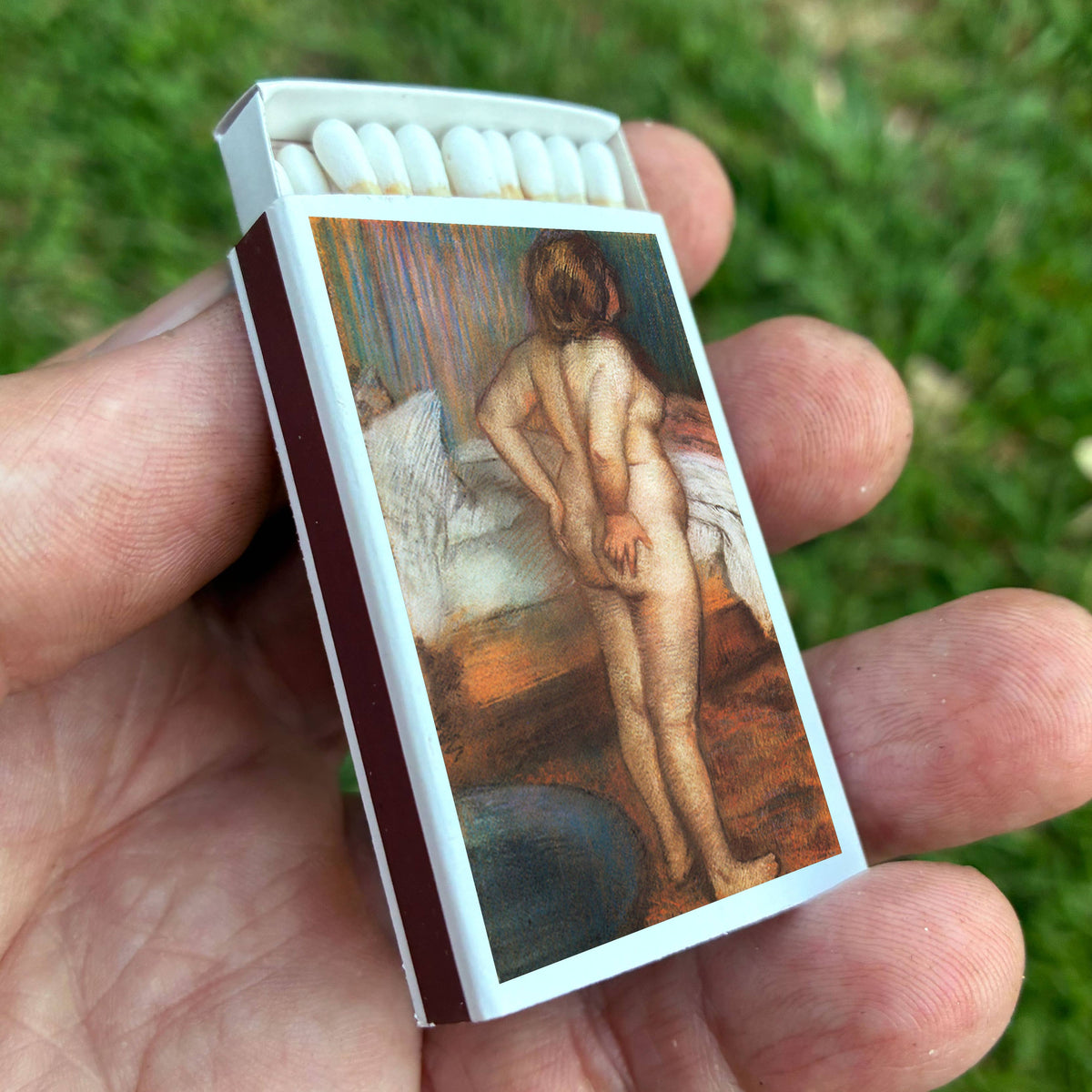 Edgar Degas Matchbook, Impressionist Art Collectible, Candle Lighting Accessory (1886)