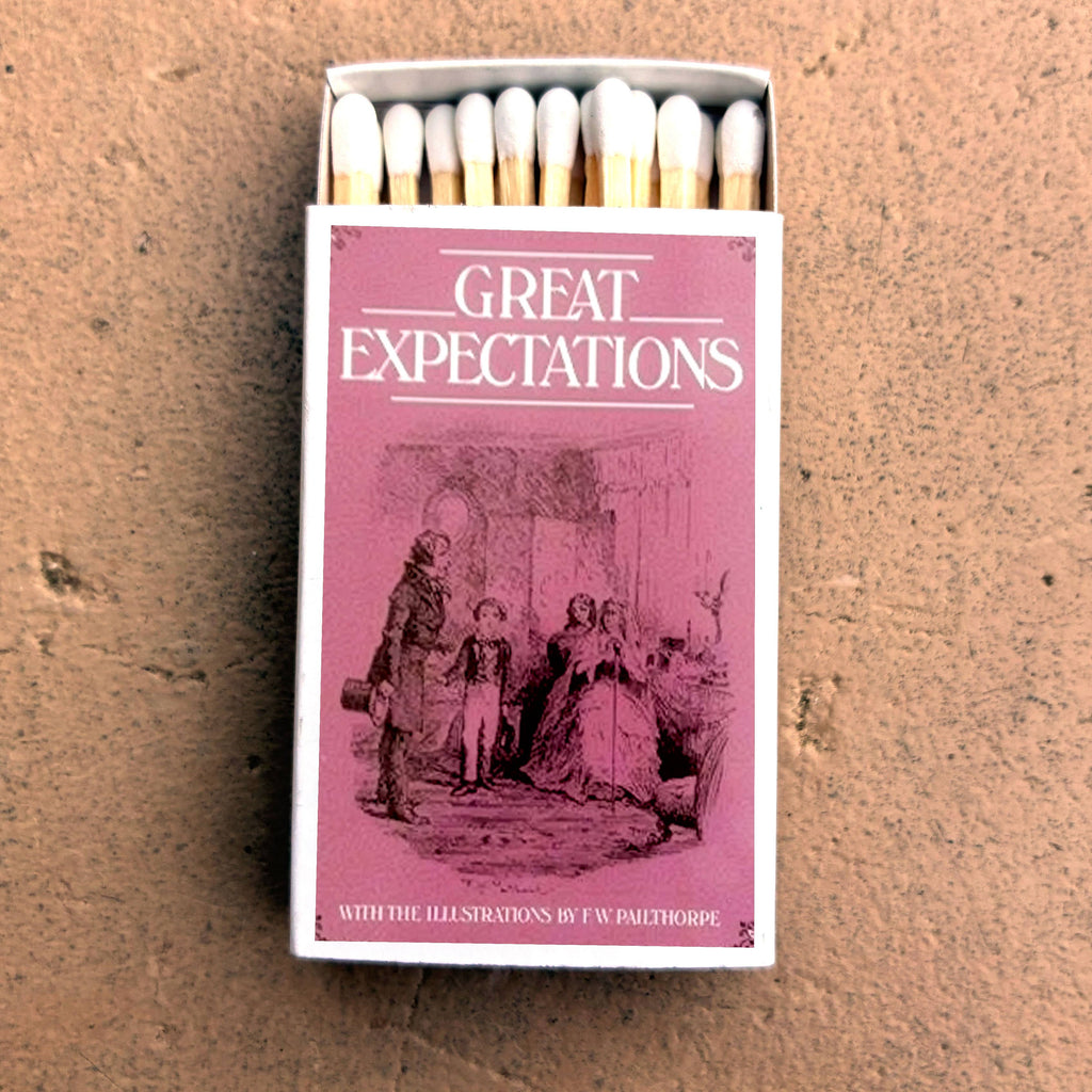Dickens Matchbox, Literary Art Collectible, Candle Lighting Accessory
