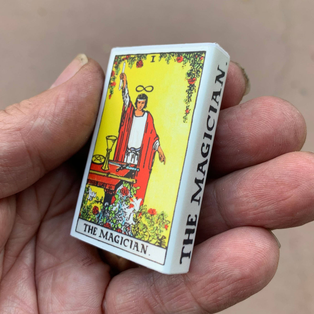 The Magician Tarot Matchbox, Occult Home Decor, Candle Accessory
