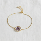 Dried Flower Disc Adjustable Slider Bracelet, Botanical Resin Jewelry, Nature Inspired Bracelet, Gift for Her