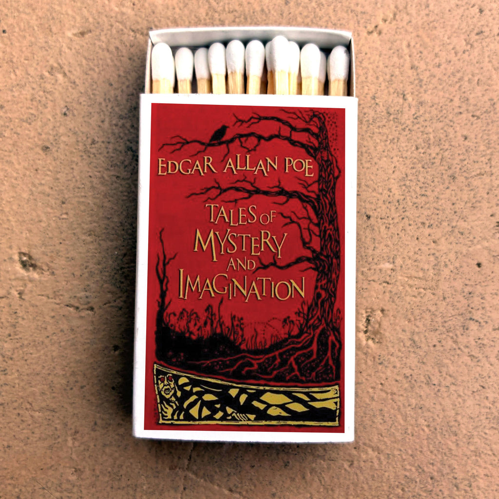 Edgar Allan Poe Matchbox – Tales of Mystery and Imagination, Gothic Literary Gift