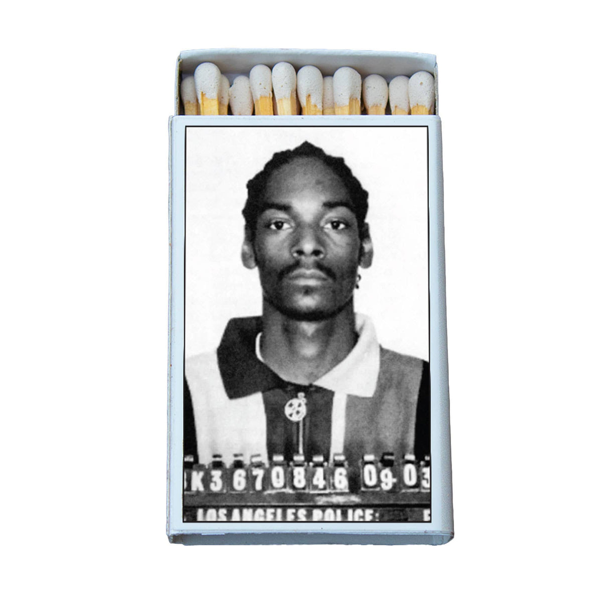 West Coast Rap Legend Mug Shot Matchbox, Unique Home Decor Gift