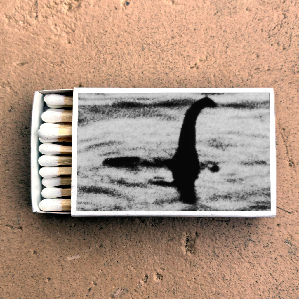 Loch Ness Monster Matchbook, Cryptid Collectible, Vintage Matchbook Cover, Nessie Home Decor, Candle Lighting Accessory, Mythical Creature Gift