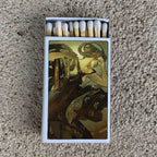 Mucha Morning Star Matchbox | Alphonse Mucha Art Matches | Decorative Matches for Candles & Incense | Art Nouveau Home Decor Gift