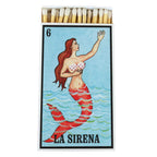 La Sirena Lotería Matchbox – 4-Inch Candle Matches, Limited Edition
