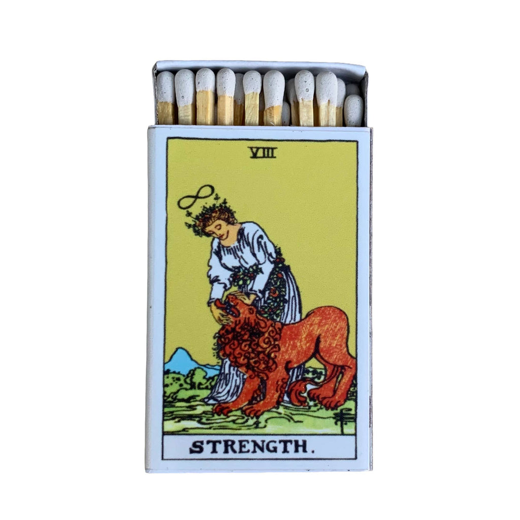 Vintage Tarot Strength Matchbook, Mystical Occult Home Decor Accessory