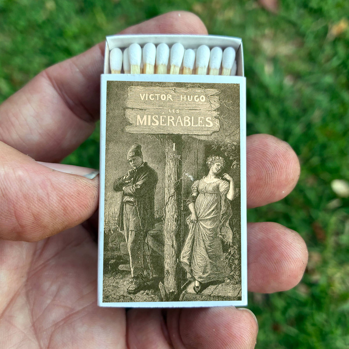 Les Misérables Matchbook, Victor Hugo Classic Literature Collectible (15-20 Matches)