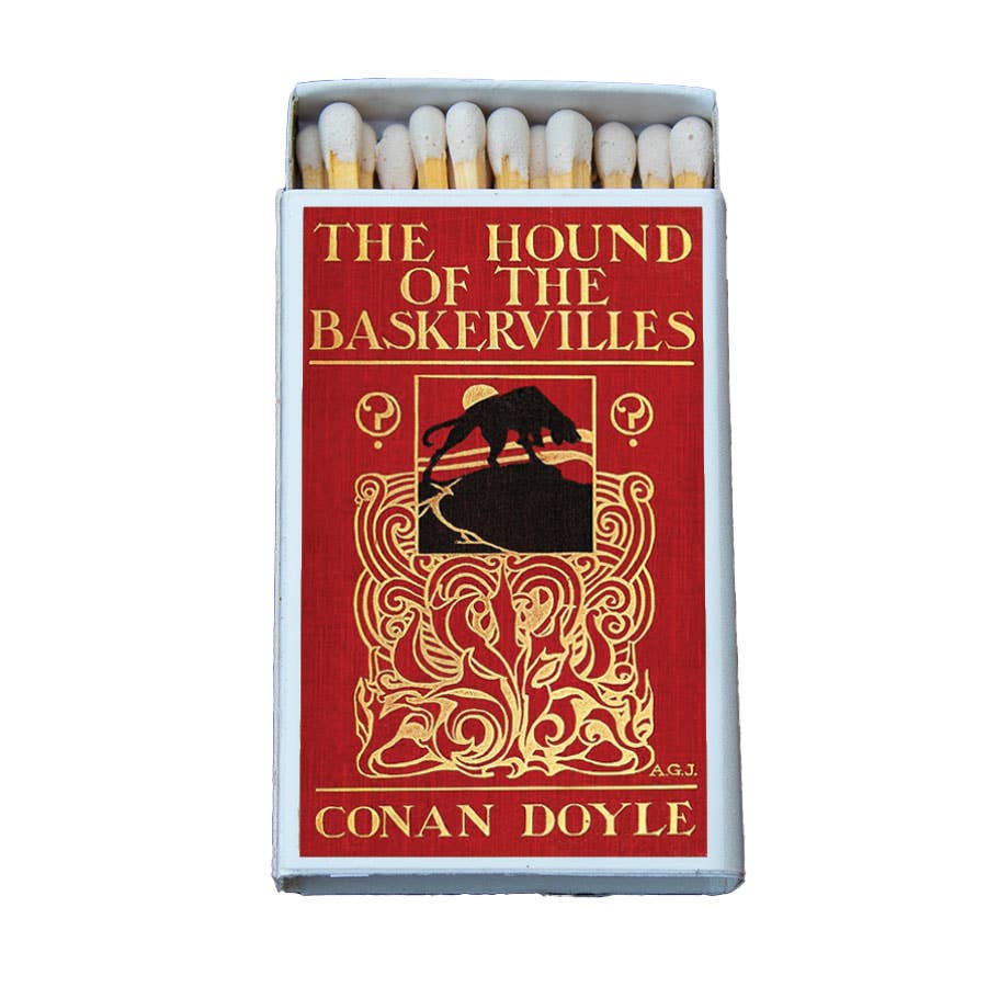Sherlock Holmes Matchbook, Hound of the Baskervilles Literary Collectible, Vintage Matchbook Cover, Reader Gift