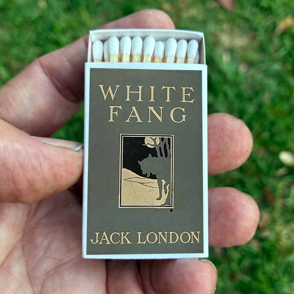Jack London Matchbook, White Fang Literary Collectible, Vintage Matchbook Cover, Classic Literature Decor