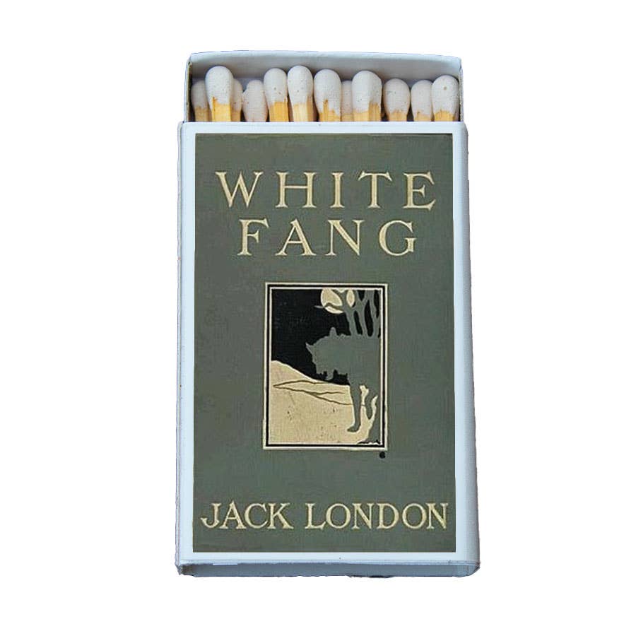 Jack London Matchbook, White Fang Literary Collectible, Vintage Matchbook Cover, Classic Literature Decor
