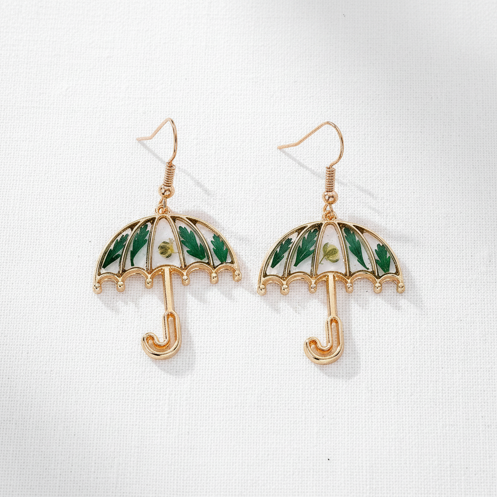 Mixed Dried Flower Dangle Earrings, Artisan Botanical Jewelry, Nature Inspired Floral Gift for Her