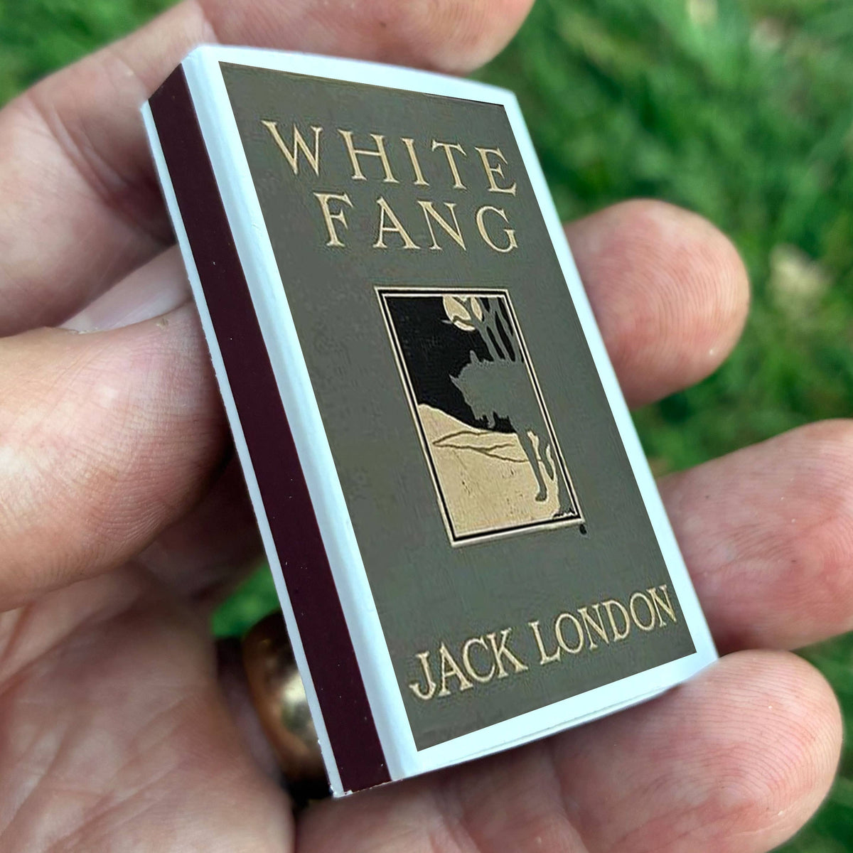Jack London Matchbook, White Fang Literary Collectible, Vintage Matchbook Cover, Classic Literature Decor