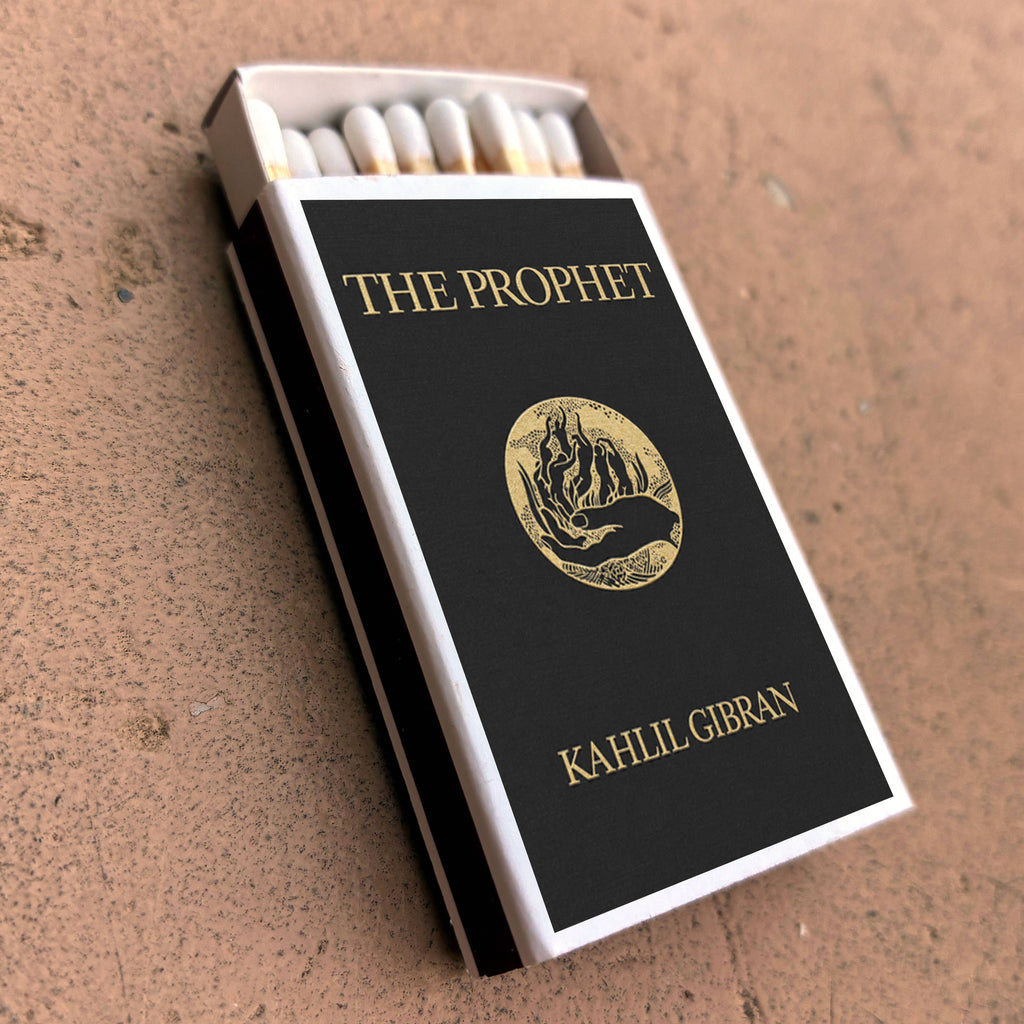 The Prophet Gibran Matchbook Cover, Inspirational Literature Collectible, Vintage Literary Ephemera, Reader Gift