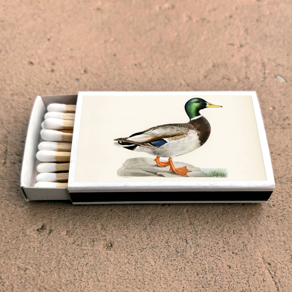 Vintage Mallard Duck Matchbook, Waterfowl Collectible, Nature Lover Gift (20-23 Matches)