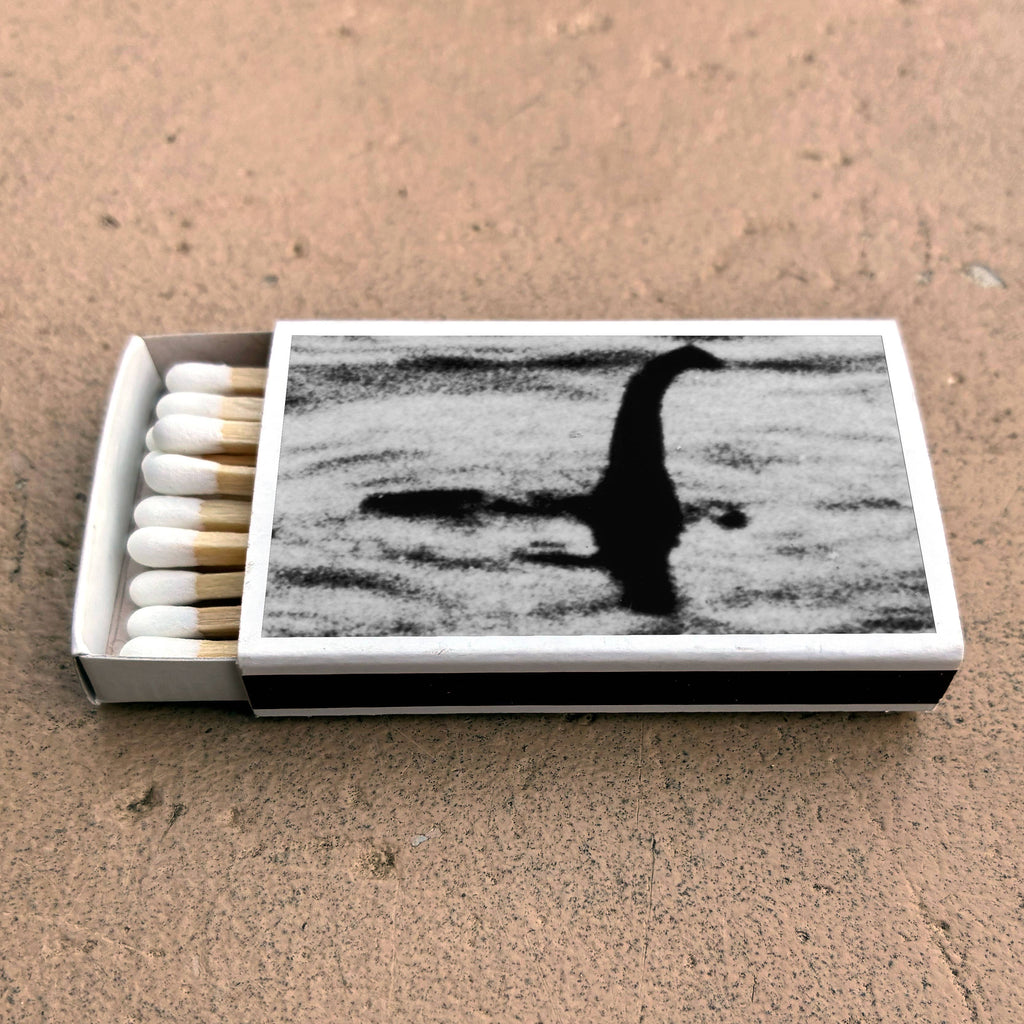 Loch Ness Monster Matchbook, Cryptid Collectible, Vintage Matchbook Cover, Nessie Home Decor, Candle Lighting Accessory, Mythical Creature Gift