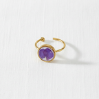 Adjustable Preserved White Botanical Ring, Floral Resin Jewelry, Nature Inspired Gift for Her