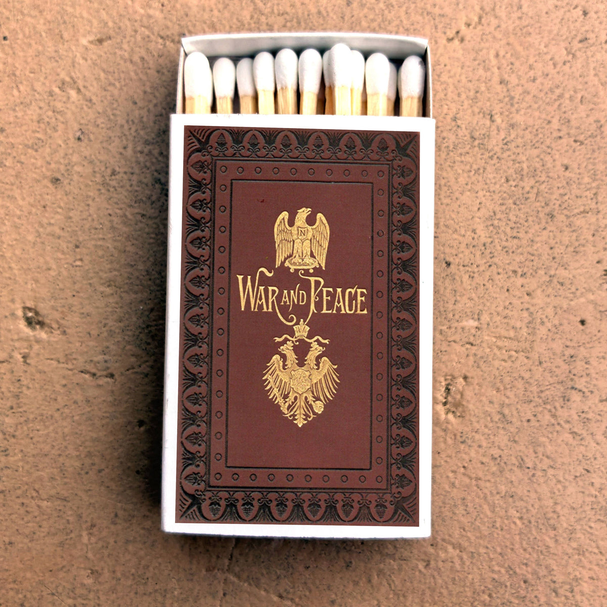 War and Peace Tolstoy Matchbook, Classic Literature Collectible, Book Lover Gift