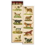 Dog Collage Matchbox – Extra-Long Candle Matches, Vintage Canine Décor, Dog Lover Gift, 8.5 × 2.5 Inches