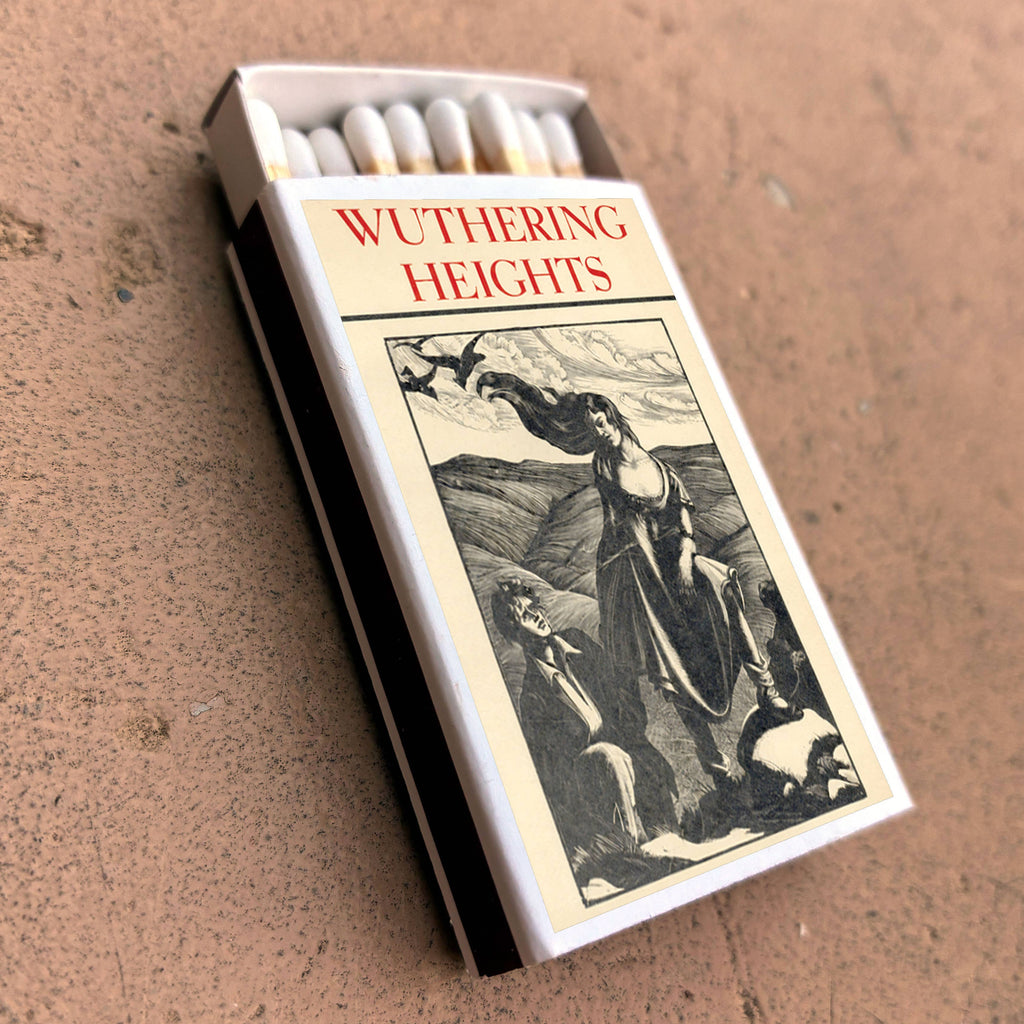 Wuthering Heights Brontë Matchbook, Classic Literature Collectible, Candle Accessory