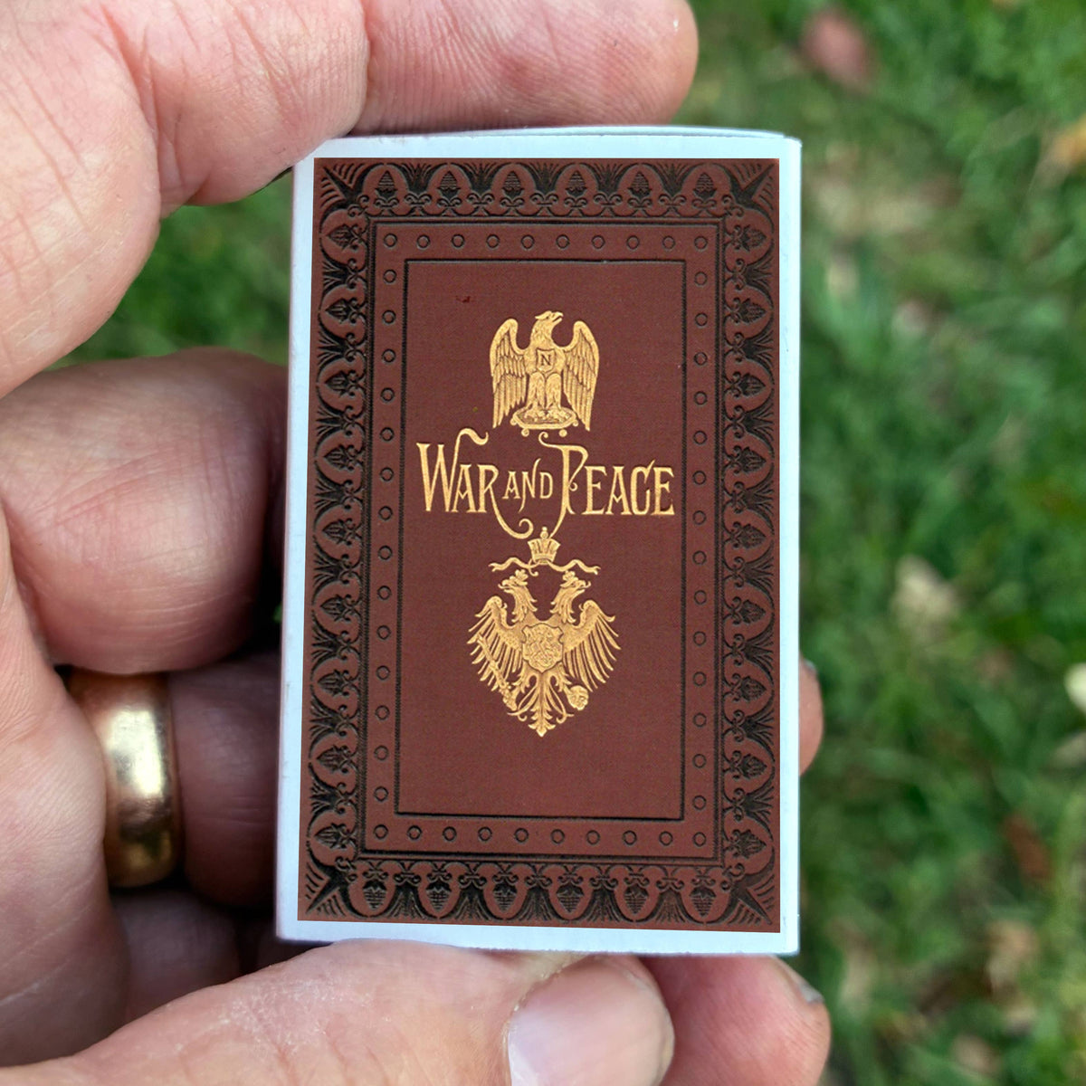 War and Peace Tolstoy Matchbook, Classic Literature Collectible, Book Lover Gift