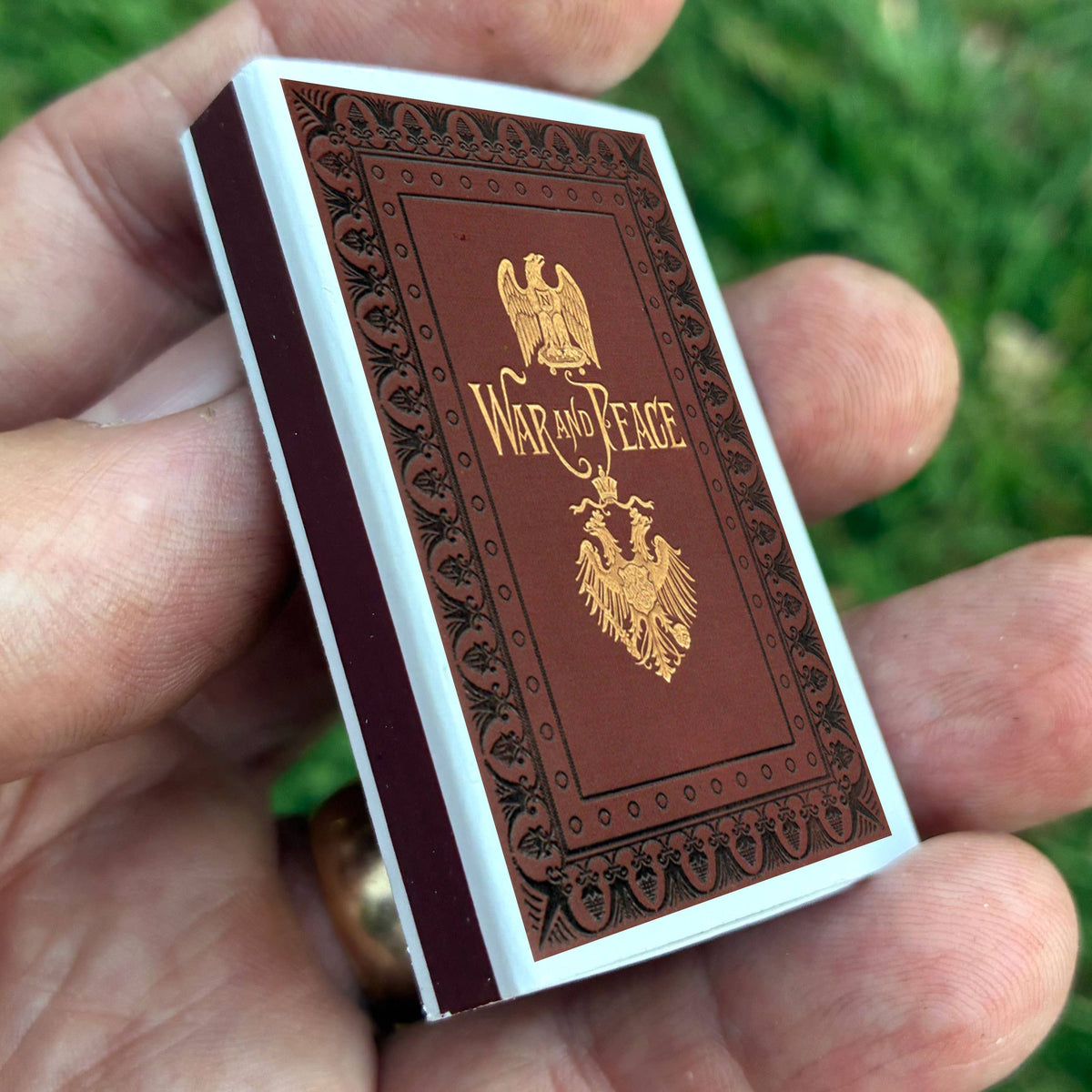 War and Peace Tolstoy Matchbook, Classic Literature Collectible, Book Lover Gift