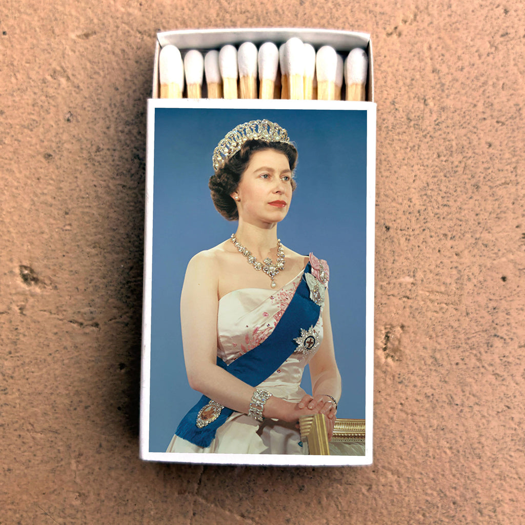 Queen Elizabeth II Matchbook, British Royal Family Collectible, Vintage Matchbook Cover, Royal Memorabilia, Candle & Incense Accessory, Regal Home Decor