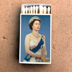 Queen Elizabeth II Matchbook, British Royal Family Collectible, Vintage Matchbook Cover, Royal Memorabilia, Candle & Incense Accessory, Regal Home Decor