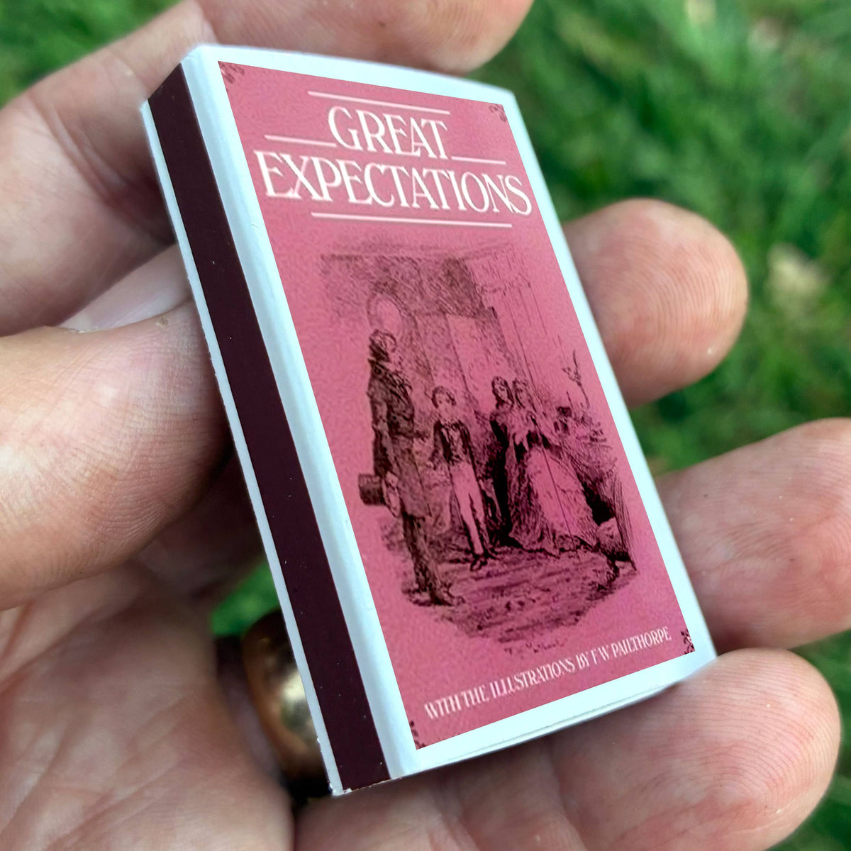 Dickens Matchbox, Literary Art Collectible, Candle Lighting Accessory
