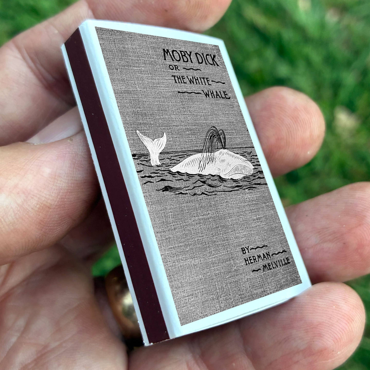 Moby-Dick Matchbox – Herman Melville Literary Matches, Nautical Book Lover Gift