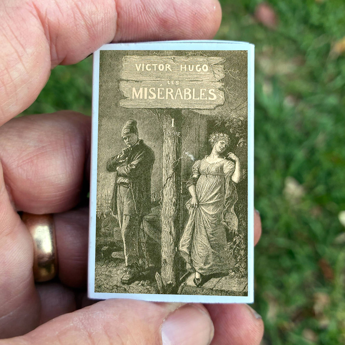 Les Misérables Matchbook, Victor Hugo Classic Literature Collectible (15-20 Matches)