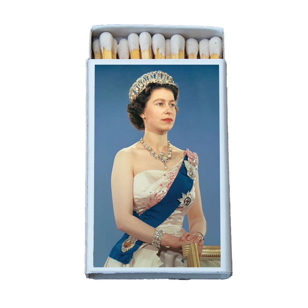 Queen Elizabeth II Matchbook, British Royal Family Collectible, Vintage Matchbook Cover, Royal Memorabilia, Candle & Incense Accessory, Regal Home Decor