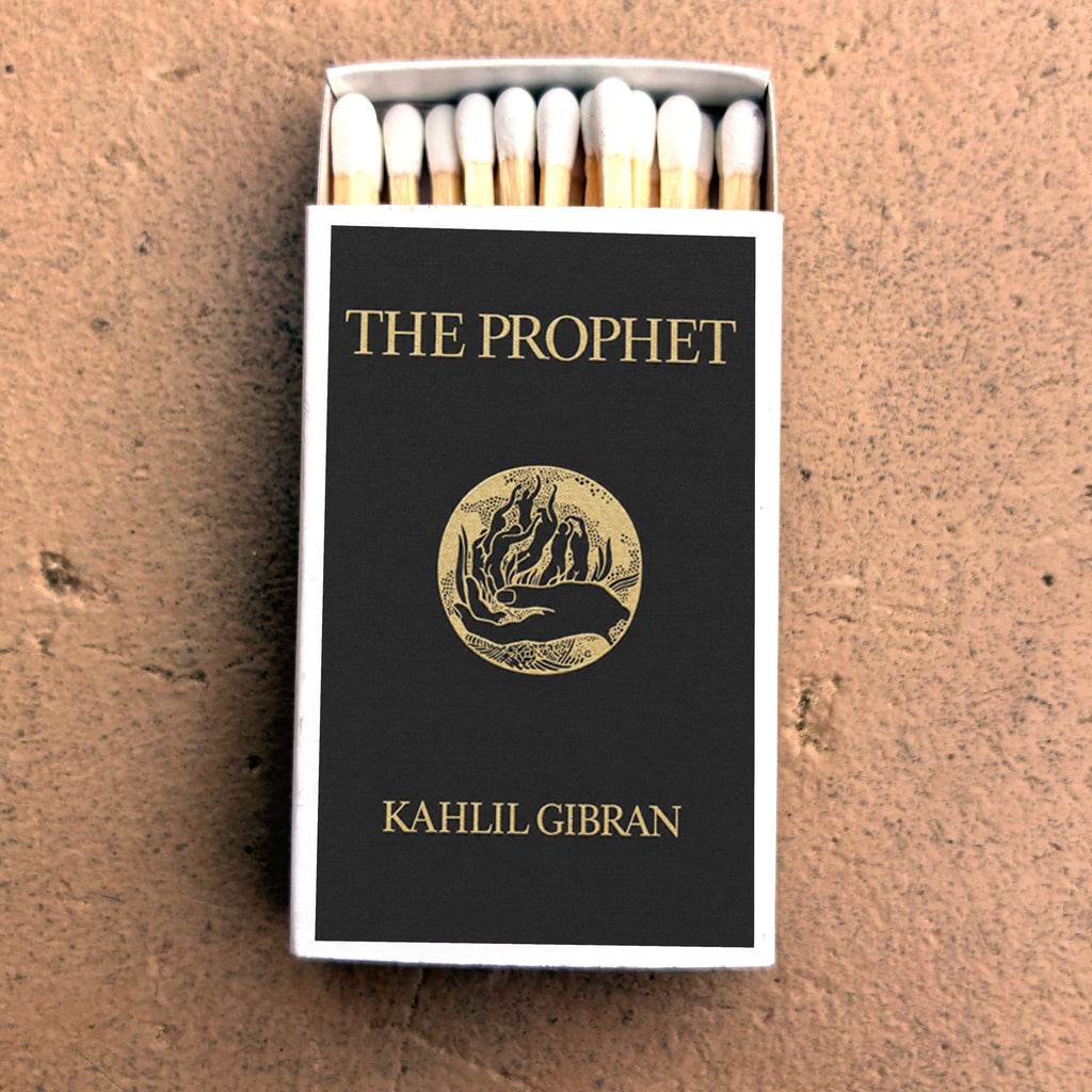 The Prophet Gibran Matchbook Cover, Inspirational Literature Collectible, Vintage Literary Ephemera, Reader Gift
