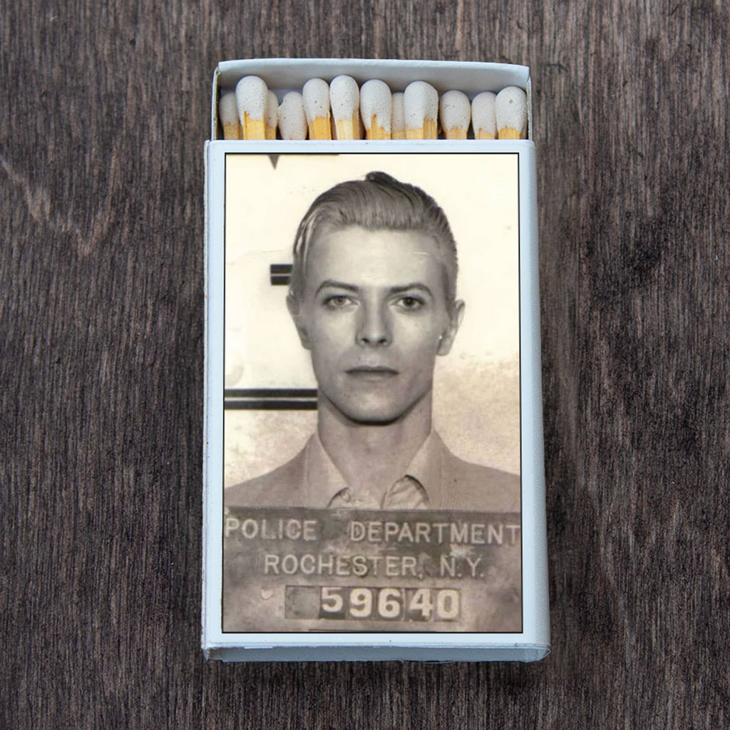 Glam Rock Legend Mug Shot Matchbox, Vintage Music Home Decor