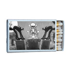Skeleton Dance Cats Matchbox – Vintage Cartoon Matches, Spooky Cat Halloween Décor