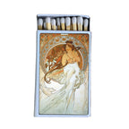 Mucha Art Matchbook, Music Print Collectible, Vintage Matchbook Cover, Art Nouveau Home Decor