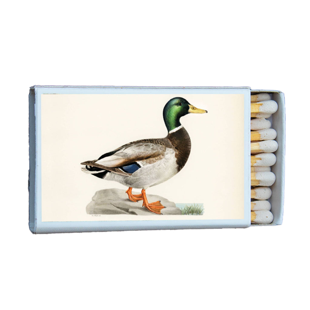 Vintage Mallard Duck Matchbook, Waterfowl Collectible, Nature Lover Gift (20-23 Matches)