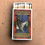 Don Quixote Matchbook, Vintage Literary Art Collectible, Reader Gift, Candle Lighting Accessory, Bookish Decor