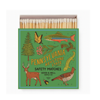 Pennsylvania State Safety Matches | Illustrated State Matchbox | Keystone State Gift | Candle Matches | Made in USA