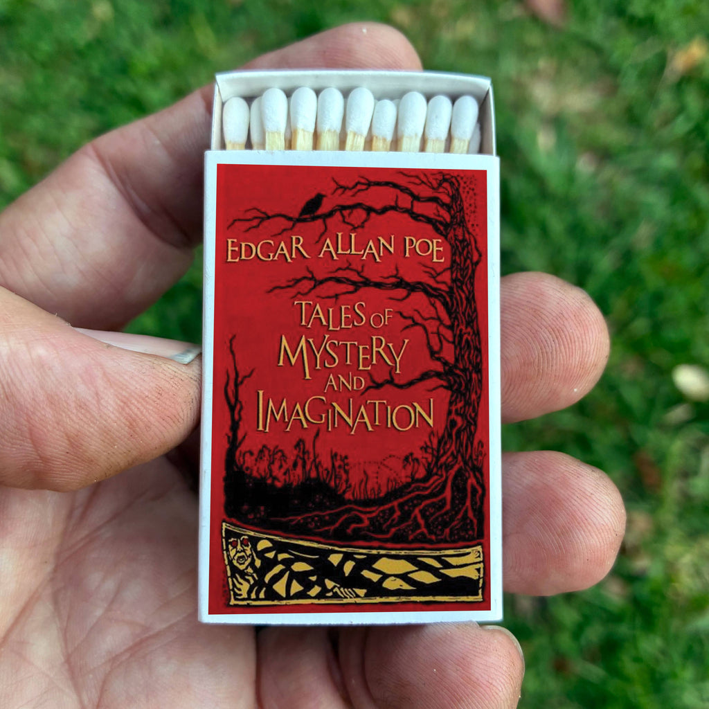 Edgar Allan Poe Matchbox – Tales of Mystery and Imagination, Gothic Literary Gift