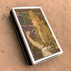 Mucha Job Matchbook, Art Nouveau Collectible, Vintage Matchbook Cover, Alphonse Mucha Art Decor, Candle & Incense Accessory, Art Lover Gift