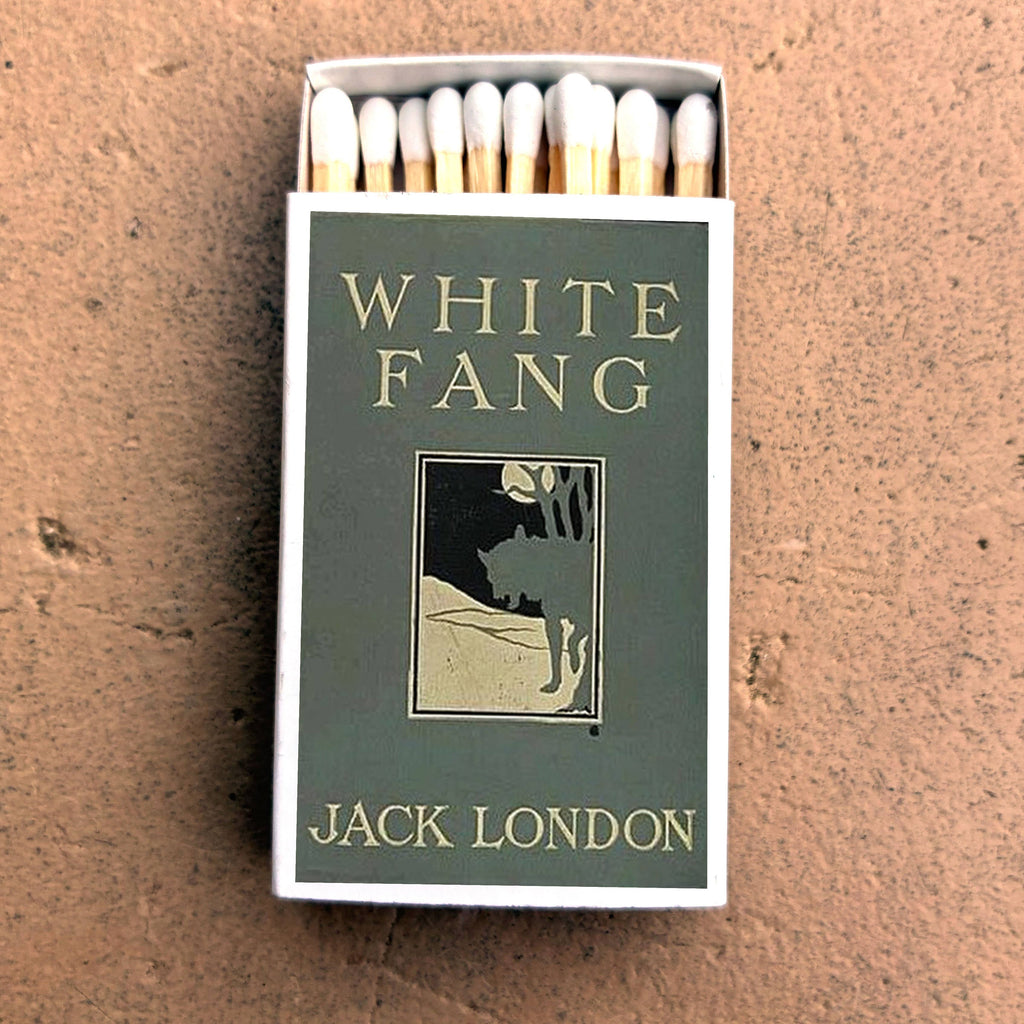 Jack London Matchbook, White Fang Literary Collectible, Vintage Matchbook Cover, Classic Literature Decor