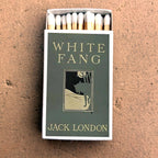 Jack London Matchbook, White Fang Literary Collectible, Vintage Matchbook Cover, Classic Literature Decor