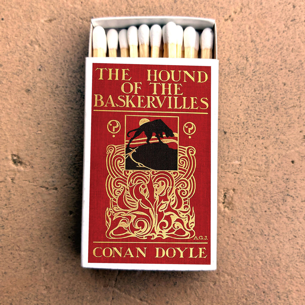 Sherlock Holmes Matchbook, Hound of the Baskervilles Literary Collectible, Vintage Matchbook Cover, Reader Gift