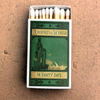 Jules Verne Around the World in 80 Days Matchbook, Literary Collectible Gift Matches