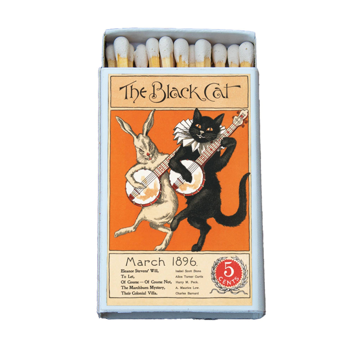 Black Cat Magazine Matchbook, Vintage Pulp Magazine Collectible, Retro Matchbook Cover, Cat Lover Decor, Candle Lighting Accessory, Ephemera Gift