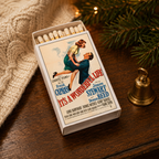 Vintage Christmas Movie Matchbook, Classic Holiday Film Art, Nostalgic Home Decor, Retro Ephemera