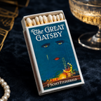The Great Gatsby Matchbox – F. Scott Fitzgerald Literary Matches, Book Lover Gift