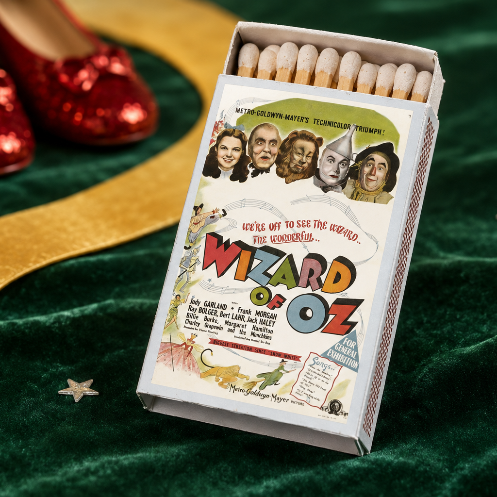 Vintage Movie Matchbook, Hollywood Film Collectible, Retro Ephemera, Candle & Incense Decor, Movie Lover Gift