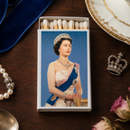 Queen Elizabeth II Matchbook, British Royal Family Collectible, Vintage Matchbook Cover, Royal Memorabilia, Candle & Incense Accessory, Regal Home Decor