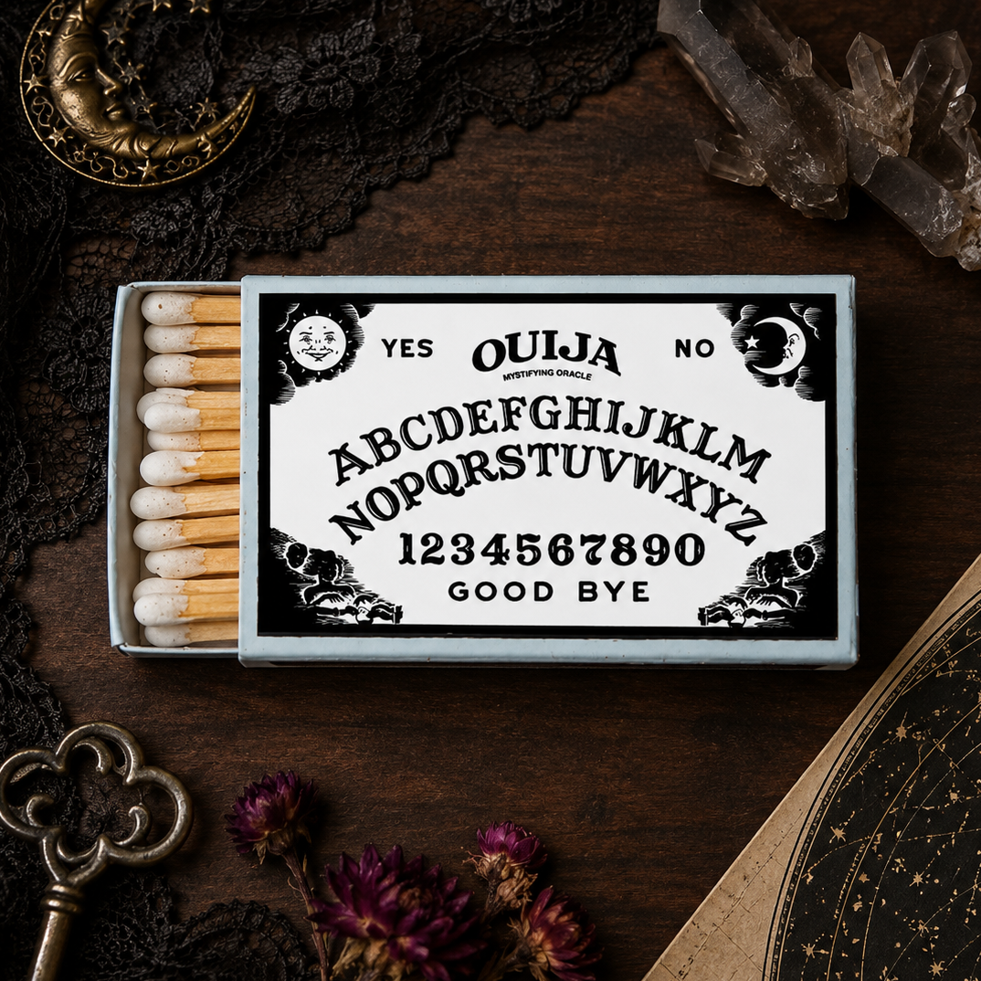 Ouija Board Matchbook, Vintage Occult Collectible, Mystical Matchbook Cover, Candle & Incense Accessory, Gothic Home Decor, Witchy Gift